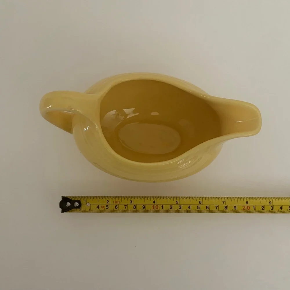 FIESTA Homer Laughlin Sunflower Yellow Gravy Sauceboat Fiestaware Retired Solid
